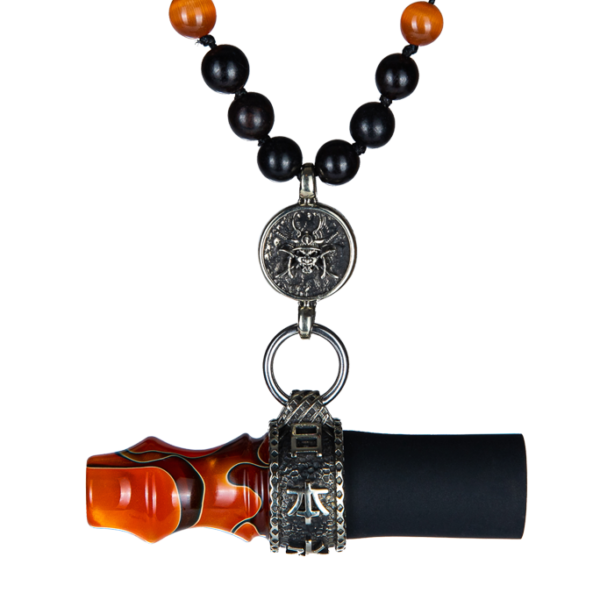 Mouth Tip Samurai Beads | Orange