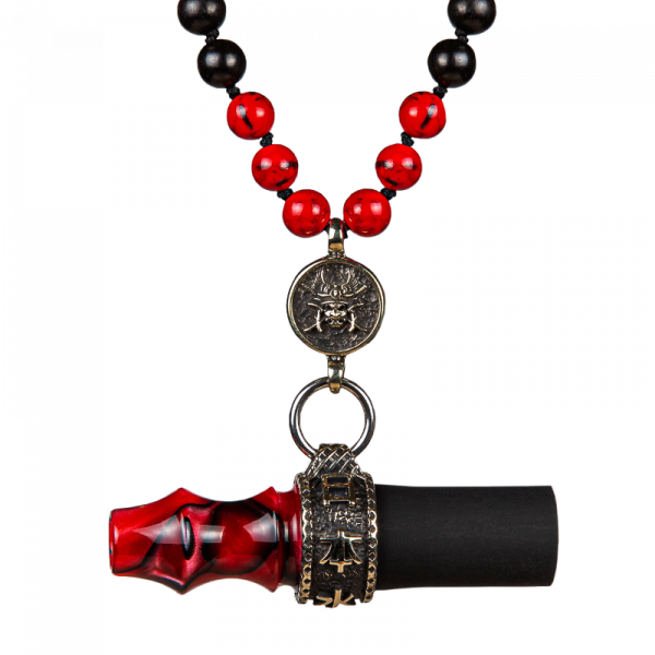 Mouth Tip Samurai Beads | Red